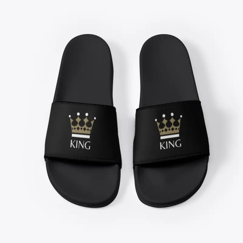 King crown title , black deco slides