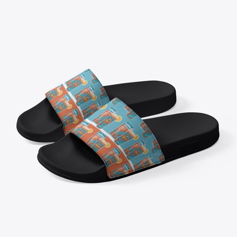 Sand and Sip , Black Deco slides