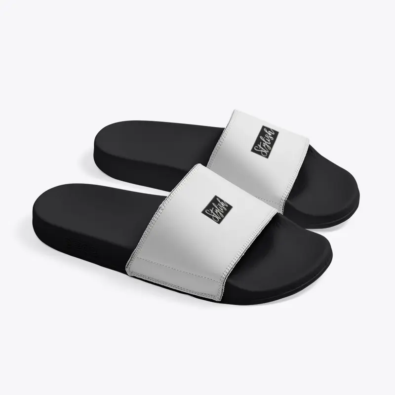 chic comfort ,black deco slides