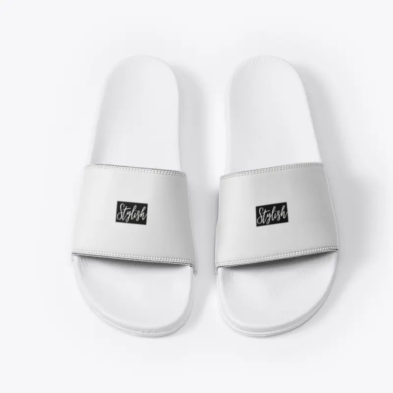 chic comfort ,white deco slides